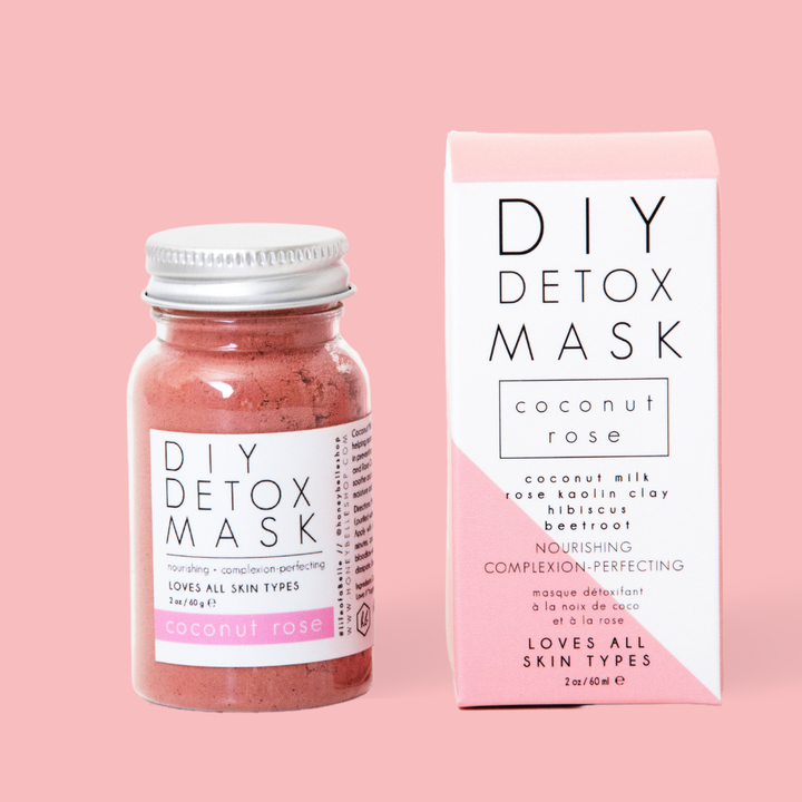 Honey Belle Coconut Rose DIY Detox Mask features a powder-based kaolin clay mask that is so versatile.