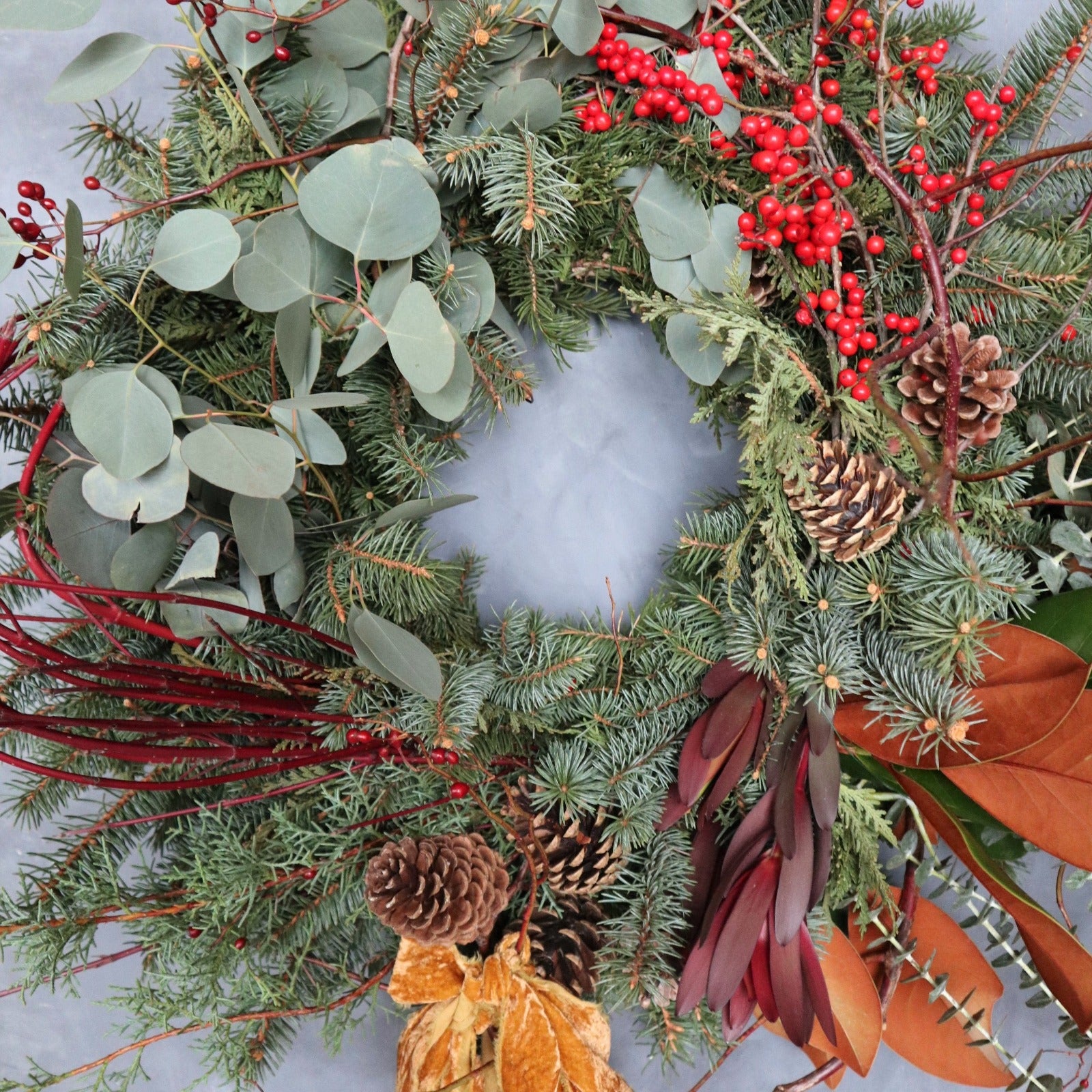 Organic Winter Wreath | Christmas Wreaths Rochester NY – STACY K
